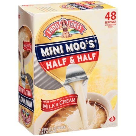 1-Land O Lakes Mini Moo`s Half & Half 48-Single Serve Dairy Creamers