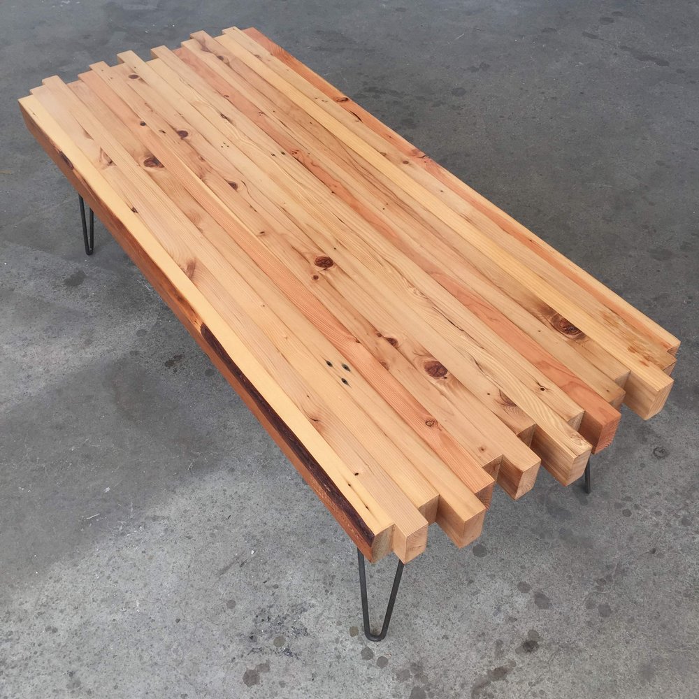 Grand Boulevard R&R Reclaimed Wood Coffee Table 23" x 56"