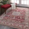 Nourison Home Vintage Kashan Vintage Red 2' x 6' Area Rug, Easy Cleaning, Non Shedding, Bed Room, Living Room, Dining Room, Kitchen (2x6) view 1