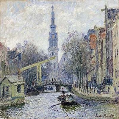 Posterazzi Canal Amsterdam Poster Print by Claude Monet, (12 x 12)
