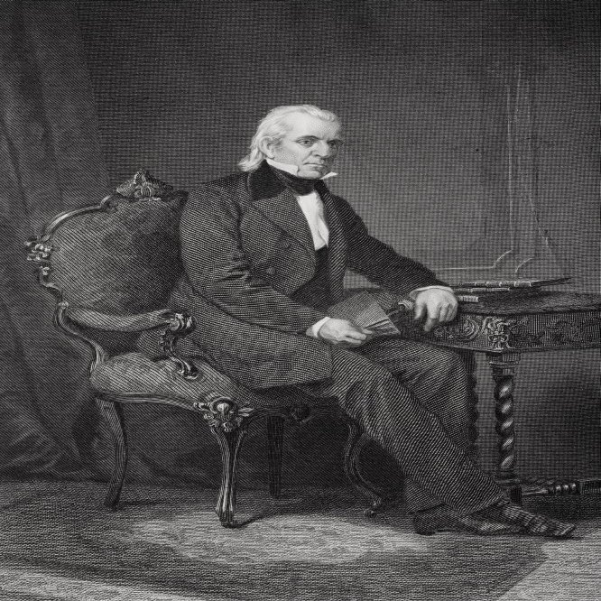 Posterazzi James Knox Polk 1795 11Th President Of The United States 1845 To 1849 From Painting Poster Print by Alonzo Chappel, (22 x 34)