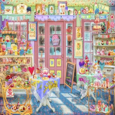 Cake Shop Hidden Objects Poster Print by Aimee Stewart (18 x 9)