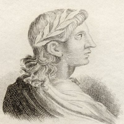 Posterazzi Publius Vergilius Maro 70 19 Bc. Classical Roman Poet. From Crabb's Historical Dictionary Published 1825. Poster Print, (13 x 16)