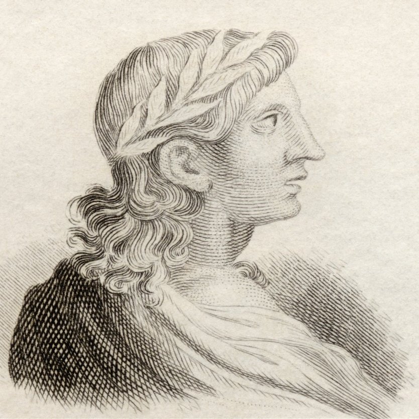 Posterazzi Publius Vergilius Maro 70 19 Bc. Classical Roman Poet. From Crabb's Historical Dictionary Published 1825. Poster Print, (13 x 16)
