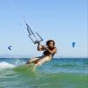 Posterazzi Man Kitesurfing Costa De La Luz Andalusia Spain Poster Print, (12 x 16) view 1