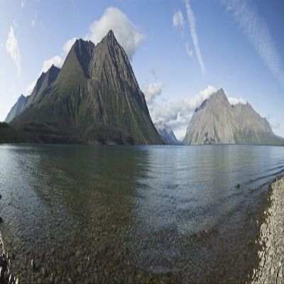 Posterazzi Panoramic Of Kathleen Lake Including The Kings Throne Mountain In Kluane National Park Near Haines Junction Yukon Canada Summer Poster Print, (44 x 13)