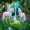 Posterazzi Rainbow Unicorn Family Poster Print by Jan Patrick, (18 x 9) view 1