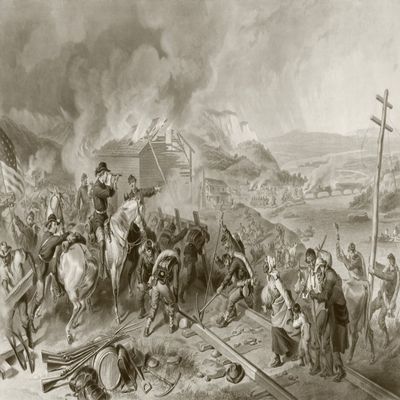 Posterazzi General Sherman's March To The Sea November To December 1864 During The American Civil War. From A 19Th Century Illustration. Poster Print, (19 x 11)