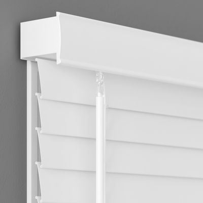 2 Inch Cordless Room Darkening Faux Wood Blind - 68" W x 72" L - White, Over 1,000 Custom Sizes Starting at 18.97, Inside or Outside Mount, Venetian Shades for Interior Windows by Lumino