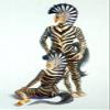 Posterazzi Zebra People Poster Print by Andrew Farley, (9 x 4) view 1
