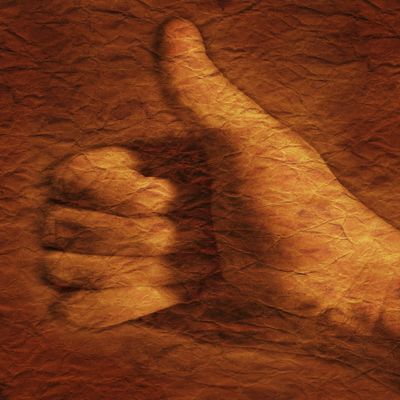 Posterazzi Hand With Thumbs Up Sign Poster Print, (22 x 34)