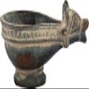 Exotic India Nandi Oil Lamp (Diya) - Brass Statue - Color Antique Color view 1