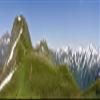 Posterazzi Three Hikers Walk The Mt Ridge Above Juneau Southeast Alaska During Summer Poster Print, (44 x 13) view 1