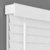 2 Inch Cordless Room Darkening Faux Wood Blind - 70.75" W x 72" L - White, Over 1,000 Custom Sizes Starting at 18.97, Inside or Outside Mount, Venetian Shades for Interior Windows by Lumino view 1