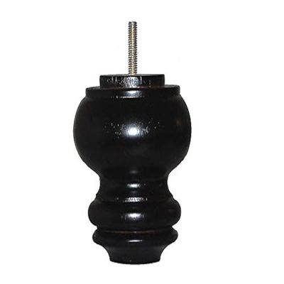 Abacus Swivel Chair Parts #CL2100 4-3/4" Espresso Finish Ottoman/Couch/Sofa Wooden Legs - Set of 4