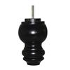 Abacus Swivel Chair Parts #CL2100 4-3/4" Espresso Finish Ottoman/Couch/Sofa Wooden Legs - Set of 4 view 1