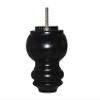 Abacus Swivel Chair Parts #CL2100 4-3/4" Espresso Finish Ottoman/Couch/Sofa Wooden Legs - Set of 4 view 2