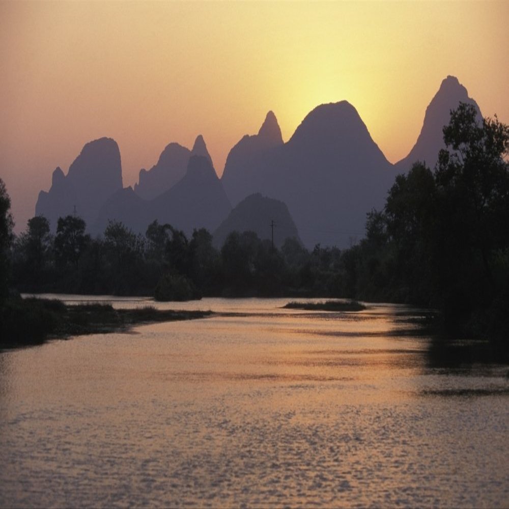 Posterazzi Limestone Peaks Around Guilin Poster Print, (34 x 22)