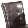 Benjara Benzara Leather Counter Height Chair, Set of Two, Brown, view 4