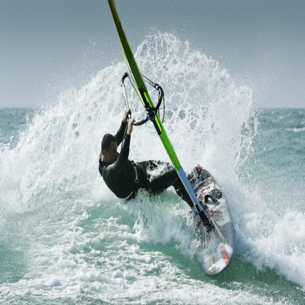 Posterazzi Windsurfing Tarifa Cadiz Andalusia Spain Poster Print, (18 x 12)