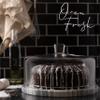 Galashield Marble Cake Stand with Dome | Cake Plate with Glass Dome Cake Cover view 2
