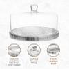 Galashield Marble Cake Stand with Dome | Cake Plate with Glass Dome Cake Cover view 3