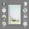 2 Inch Cordless Room Darkening Faux Wood Blind - 67.25" W x 72" L - White, Over 1,000 Custom Sizes Starting at 18.97, Inside or Outside Mount, Venetian Shades for Interior Windows by Lumino view 2