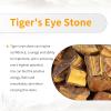 TUMBEELLUWA 1LB Chips Tumbled Stones Crushed Reiki Irregular Shaped Healing Crystal Quartz Decoration,Tiger's Eye view 4