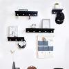 Panet coat rack Entryway coat rackcoat rack with storagewall mounted coat rack with shelfwooden coat rack (Color : White) view 3