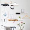 Panet coat rack Entryway coat rackcoat rack with storagewall mounted coat rack with shelfwooden coat rack (Color : White) view 4