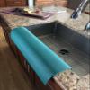 Comfy Kitchen Creations Edge Guard for kitchen sink edges of a single sink (13.5 x 23) - Forest Green view 3
