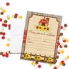 Rustic Barn With Sunflowers Fall & Autumn Party Invitations, 20 5x7 Fill In Cards with Twenty White Envelopes by AmandaCreation view 2