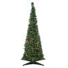 Pre-Lit Holly Leaf Pop-Up Artificial Christmas Tree - 6' - Green - Clear Lights view 1