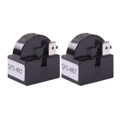 Onwon 2 Pieces QP2-4R7 4.7 Ohm 1 Pin Generic Refrigerator PTC Starter Relay Black used on various fridges and coolers