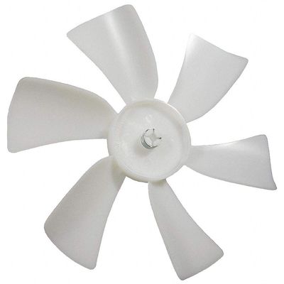 6" CW Facing Discharge Propeller, White; Number of Blades: 6