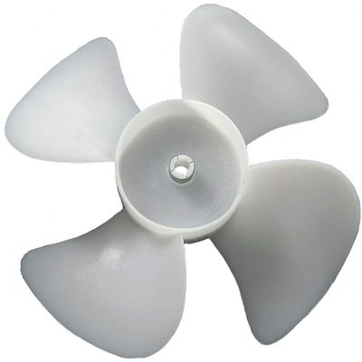 6" CW Facing Discharge Propeller, White; Number of Blades: 4