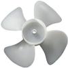 6" CW Facing Discharge Propeller, White; Number of Blades: 4 view 1