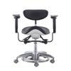 Global-Dental Mobile Chair Doctor's Stool Multi-Function Foot Controlled Microsope Dynamic Chair for Office Black Color PU view 1