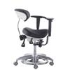 Global-Dental Mobile Chair Doctor's Stool Multi-Function Foot Controlled Microsope Dynamic Chair for Office Black Color PU view 4