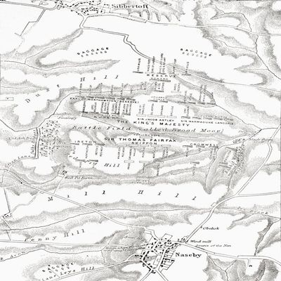 Posterazzi Map Of The Site Of The Battle Of Naseby 1645. From The Book Short History Of The English People Poster Print by by J.R. Green Published London 1893, (11 x 18)