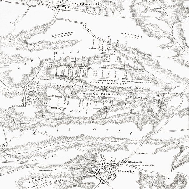 Posterazzi Map Of The Site Of The Battle Of Naseby 1645. From The Book Short History Of The English People Poster Print by by J.R. Green Published London 1893, (11 x 18)