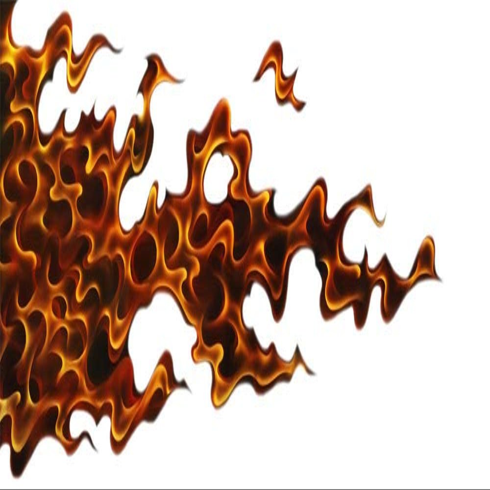 30" flames r MAGNET Vinyl Car Fridge Sticks to any Metal Surface