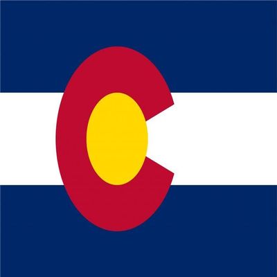 30" Colorado flag. MAGNET Vinyl Car Fridge Sticks to any Metal Surface