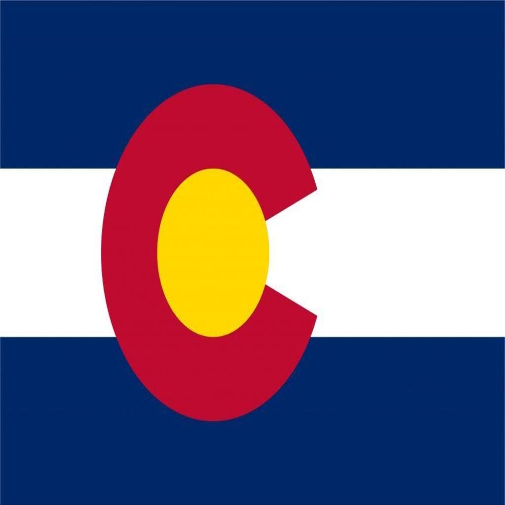 30" Colorado flag. MAGNET Vinyl Car Fridge Sticks to any Metal Surface