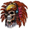 30" native american skull r MAGNET Vinyl Car Fridge Sticks to any Metal Surface view 1