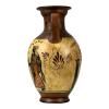 Ancient Greek Vase Amphora Goddess Athena & Aphrodite & God Dionysus 10.24'' Handmade Ceramic Red & Orange Round Vase view 3