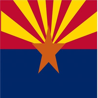 15" Arizona flag. MAGNET Vinyl Car Fridge Sticks to any Metal Surface
