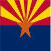15" Arizona flag. MAGNET Vinyl Car Fridge Sticks to any Metal Surface view 1