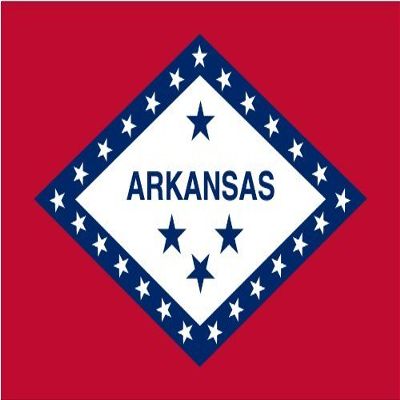 18" Arkansas flag. MAGNET Vinyl Car Fridge Sticks to any Metal Surface