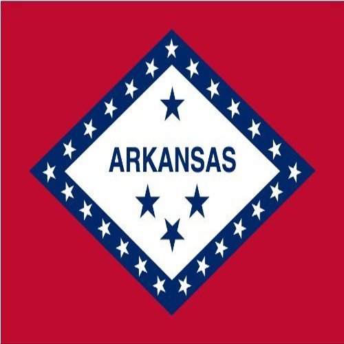 18" Arkansas flag. MAGNET Vinyl Car Fridge Sticks to any Metal Surface
